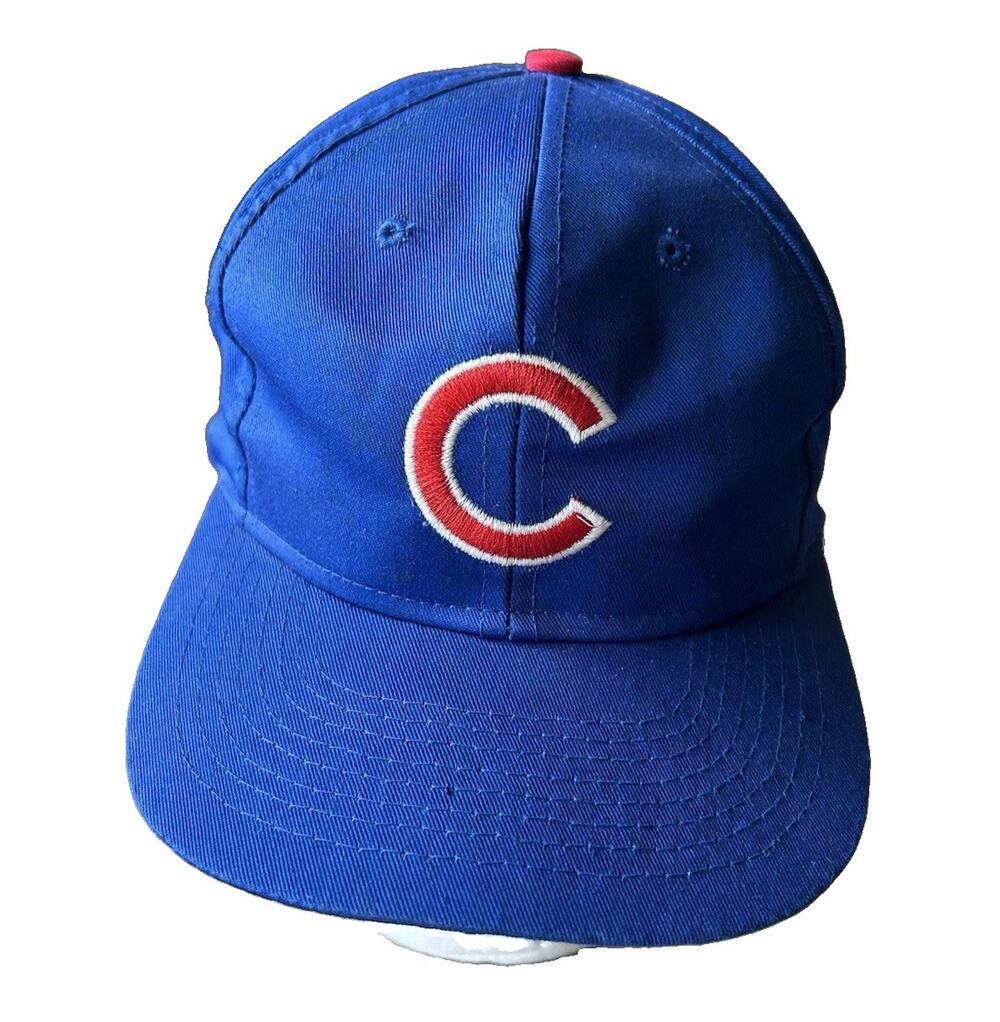 Vintage 90s Chicago Cubs Buffalo Cap Snapback Hat Blue Green Underbrim MLB RARE